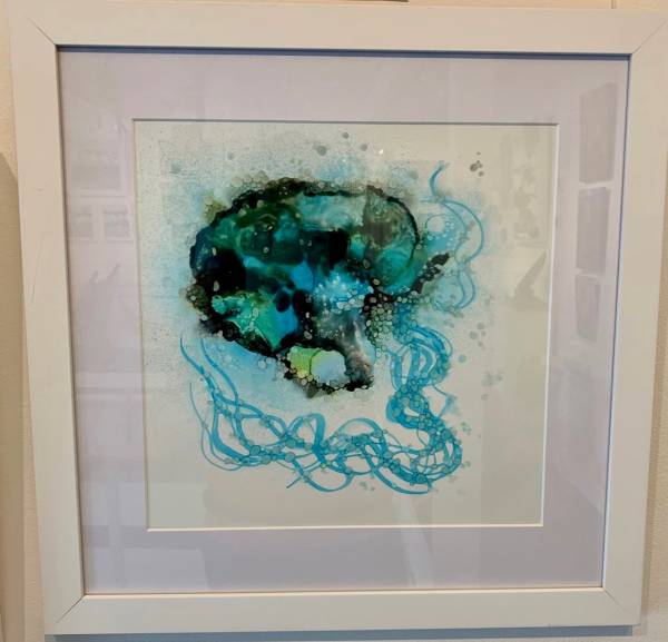 - on Ink, Painting by Jenny Bunt, measuring 30 x 30 cm (H x W) framed at 46 x 46 cm £160